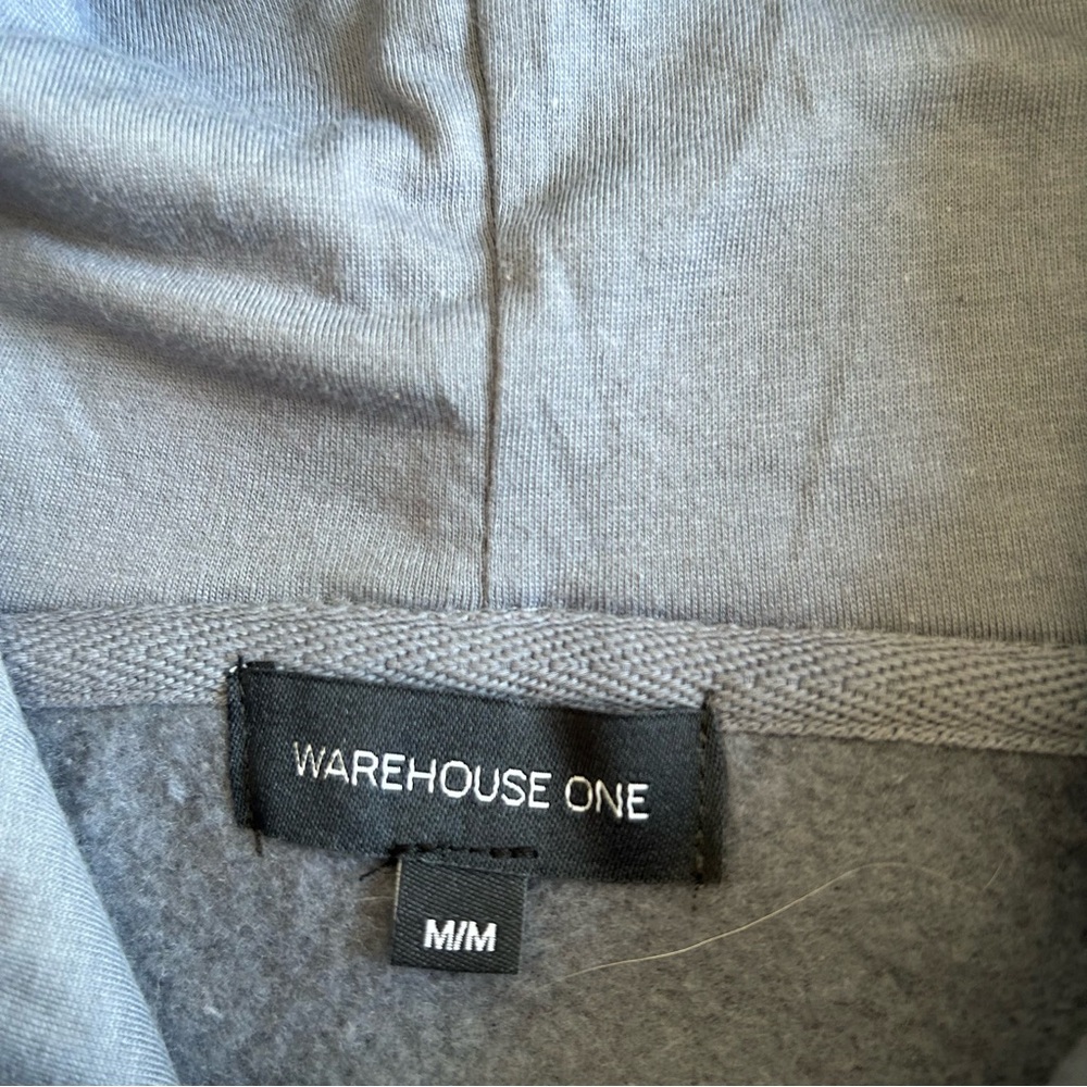 Warehouse One Men’s Colorblock Hoodie - Grey, Blue and Brown, Size M - Picture 5 of 9